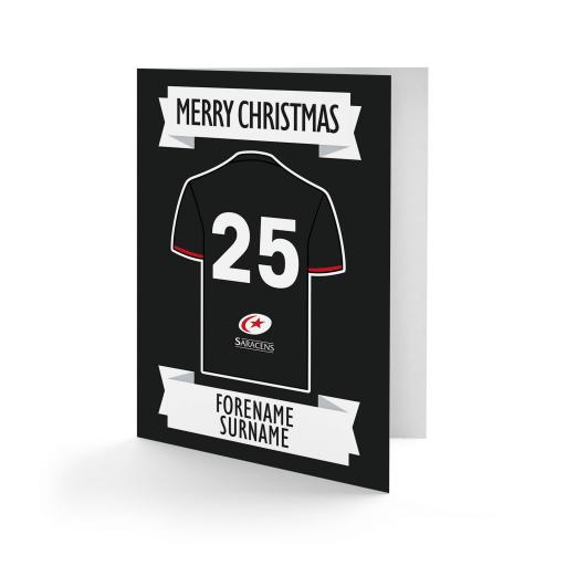 Saracens Shirt Christmas Card