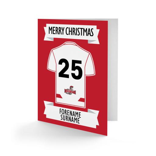 Leigh Centurions Shirt Christmas Card