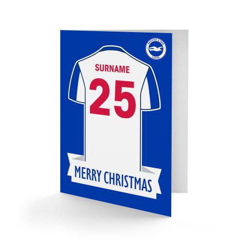 Brighton & Hove Albion FC Shirt Christmas Card