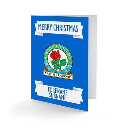 Blackburn Rovers FC Crest Christmas Card