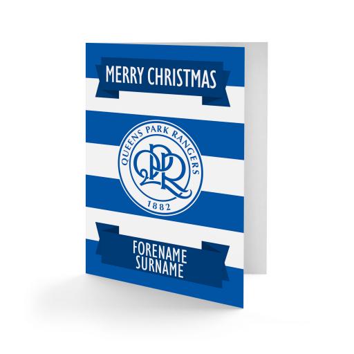 Queens Park Rangers FC Crest Christmas Card