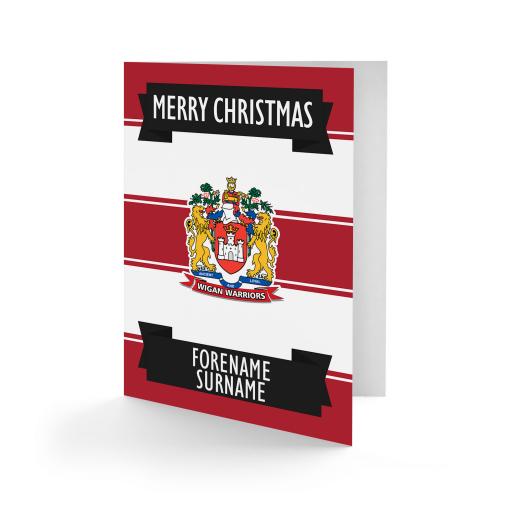 Wigan Warriors Crest Christmas Card