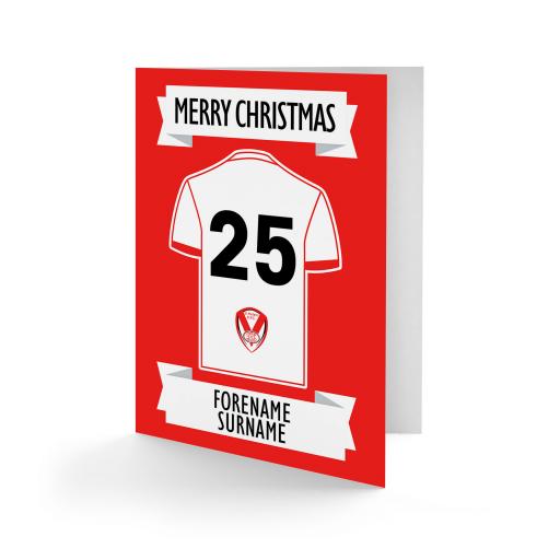 St Helens Shirt Christmas Card