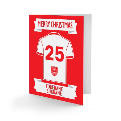 Hull Kingston Rovers Shirt Christmas Card