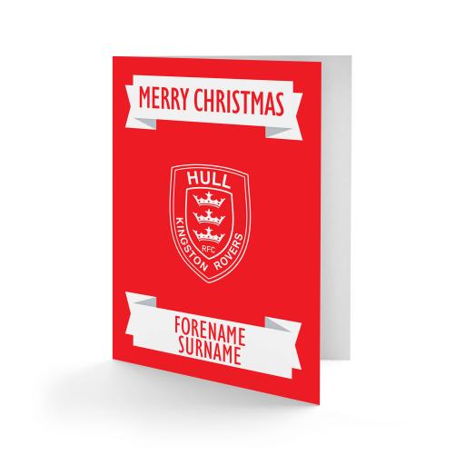 Hull Kingston Rovers Crest Christmas Card