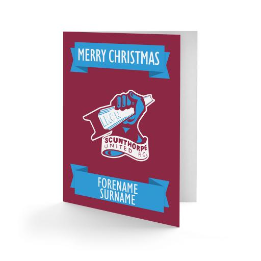 Scunthorpe United FC Crest Christmas Card