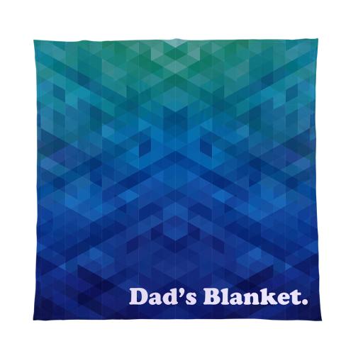 Personalised Dads Blanket - Fleece Blanket.