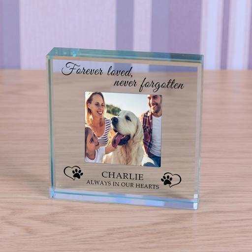 Personalised Glass Token - Always in our hearts