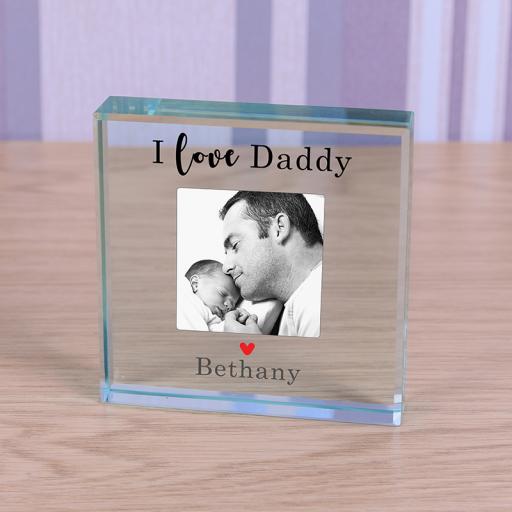 Personalised Glass Token - Love Daddy