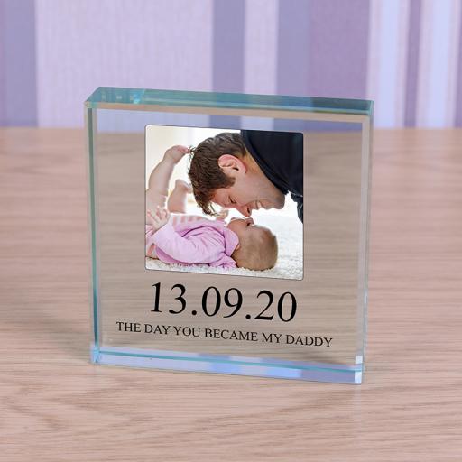 Personalised Glass Token - You Became My Daddy