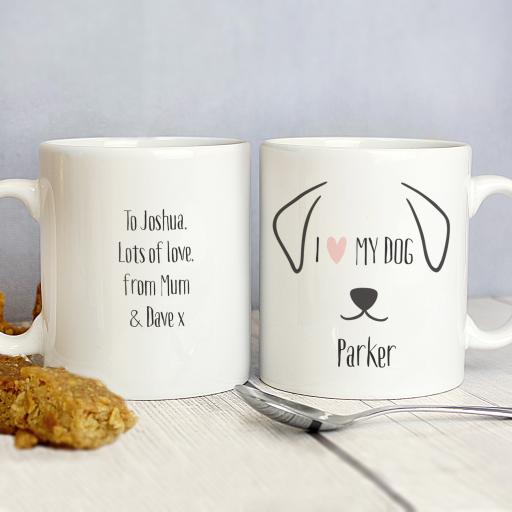 Personalised Dog Features Mug