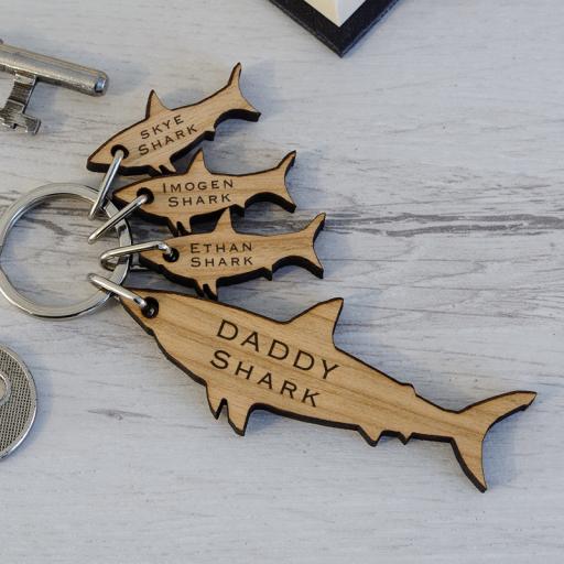 Personalised Sharks Key Ring.