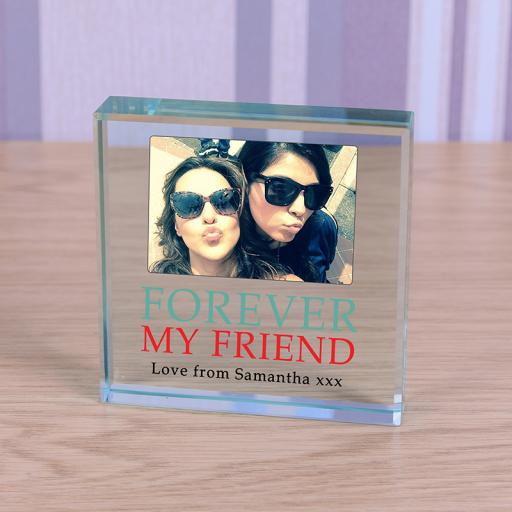 Personalised Glass Token - Forever My Friend