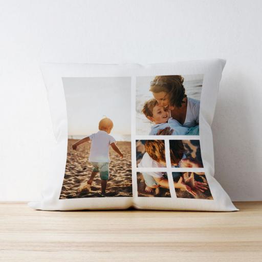 Personalised 3 Photo Upload Cushion