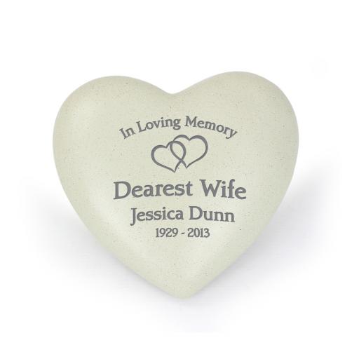 Personalised Floating Hearts Heart Memorial