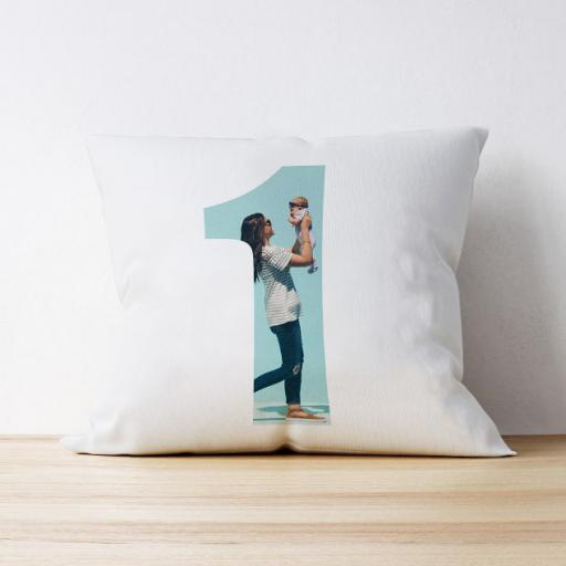 Personalised Photo Upload Cushion - 1 Year