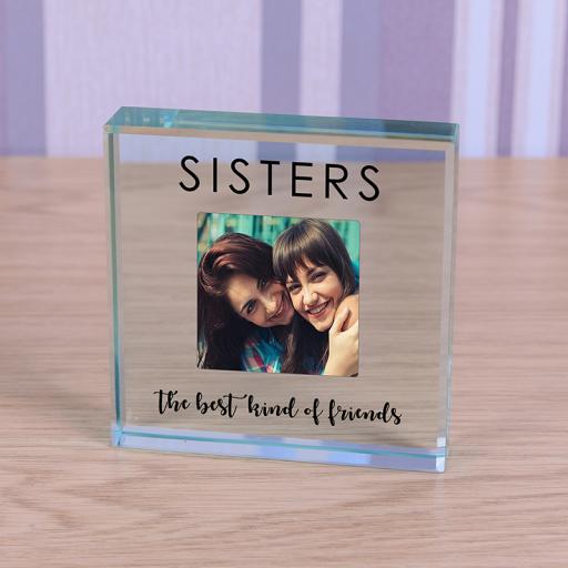 Personalised Glass Token - Sisters