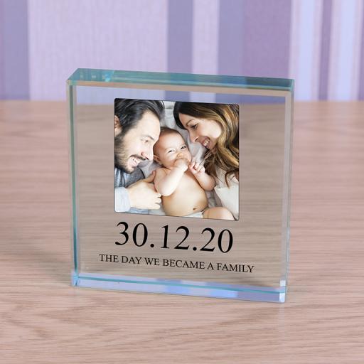 Personalised Glass Token - We Became A Family