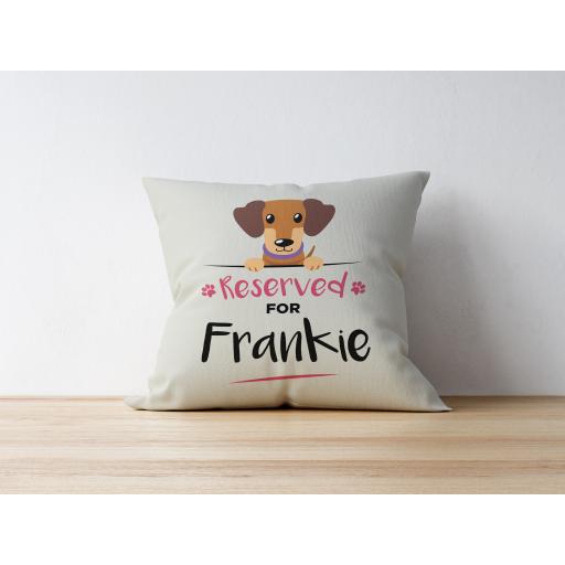 Personalised Dachshund Cushion