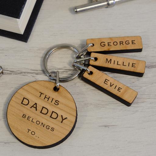 Personalised Belongs To... Key Ring.