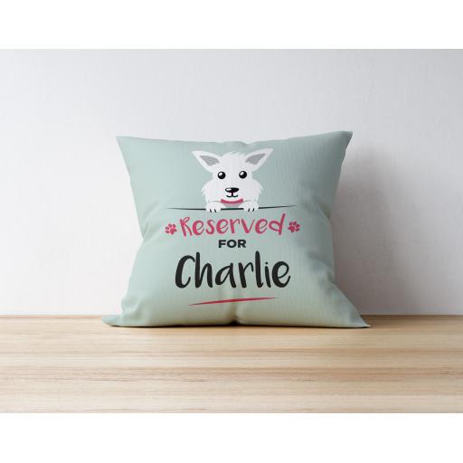 Personalised Westie Cushion