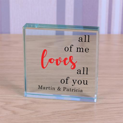 Personalised Glass Token - All of Me